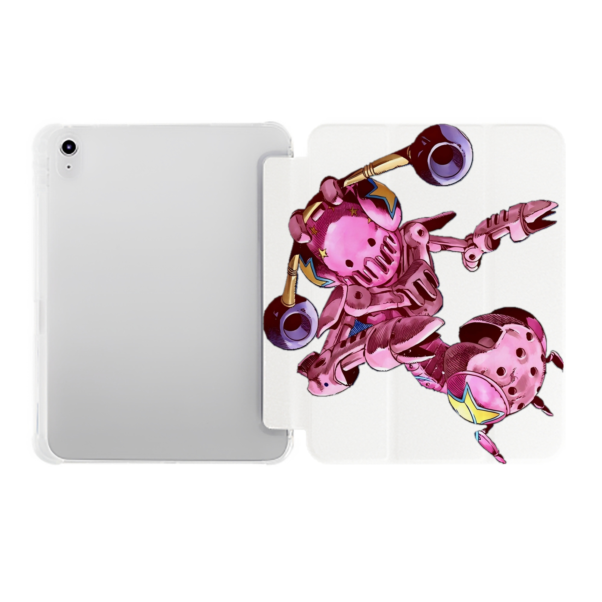 （画像用） ジョジョの奇妙な冒険 ジョナサン?ジョースター JoJo's Bizarre Adventure Jonathan Joestar IPad ケース ペン収納付き 三つ折りスタンド PUレザー×シリコン 対応機種9.5/10.5/10.9インチ